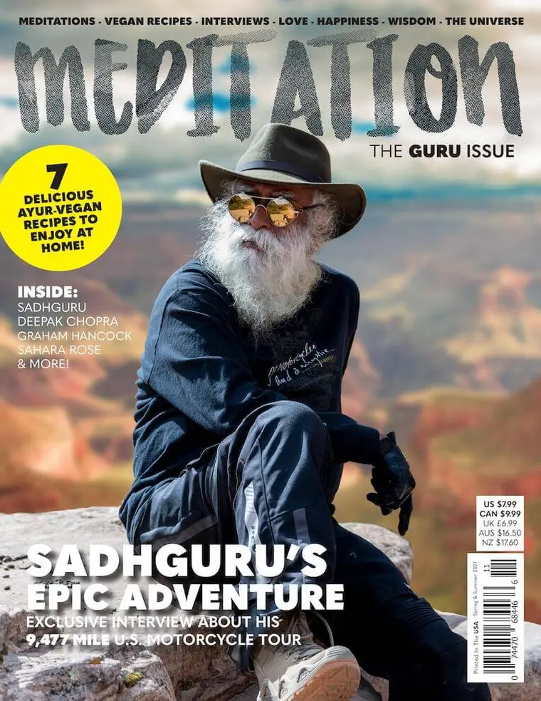 Meditation Magazine Sadhguru cover