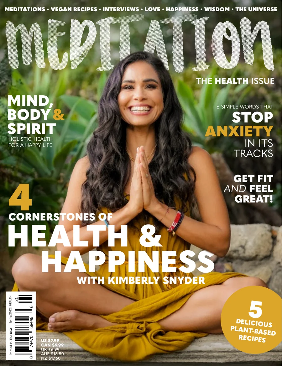 Meditation Magazine Kimberly Snyder cover